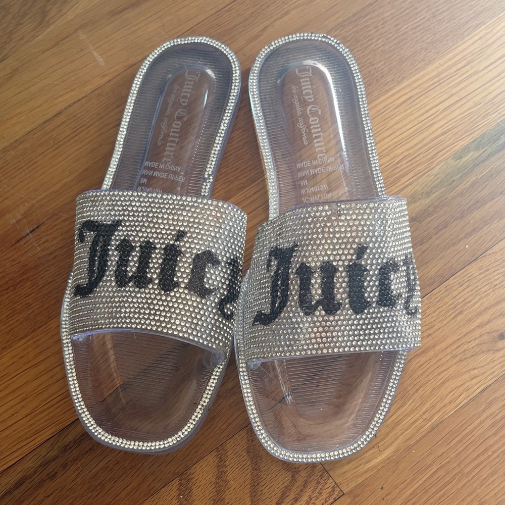 Juicy Couture Rhinestone Embellished Sandals
